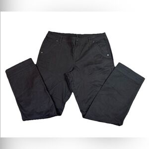 NWT Kuhl RYDR Relaxed Fit Pants Women’s Sz 14 Inseam32” Brown Hiking Canvas 6351